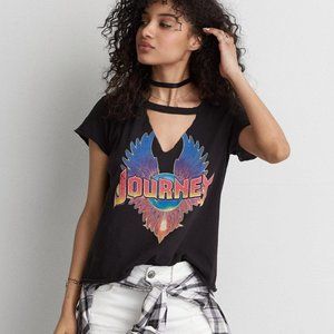 Cut up Grunge Concert Journey's Band Tee T-Shirt